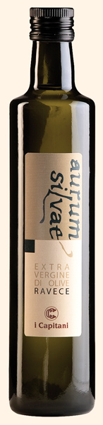 Bottiglia di olio extravergine Aurum Silvae Ravece